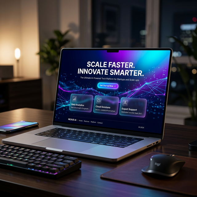 Landing Page Tech Startup